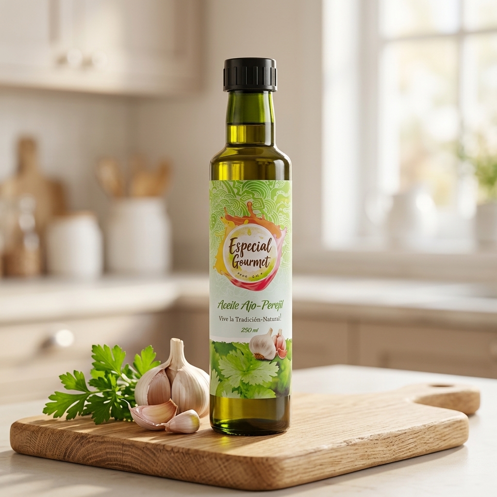 Aceite Ajo-Perejil combinación clásica